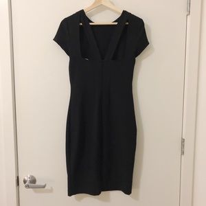 Zara Black Dress w open back
